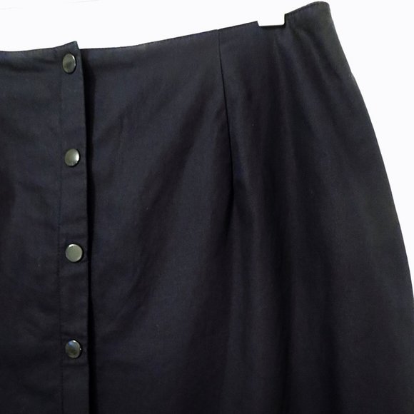 Vintage Button Up Skirt Uniform Pencil Skirt - 25" - Picture 4 of 6